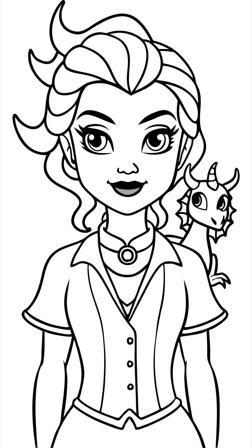 disney descendants mal coloring pages